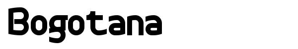 Bogotana font preview